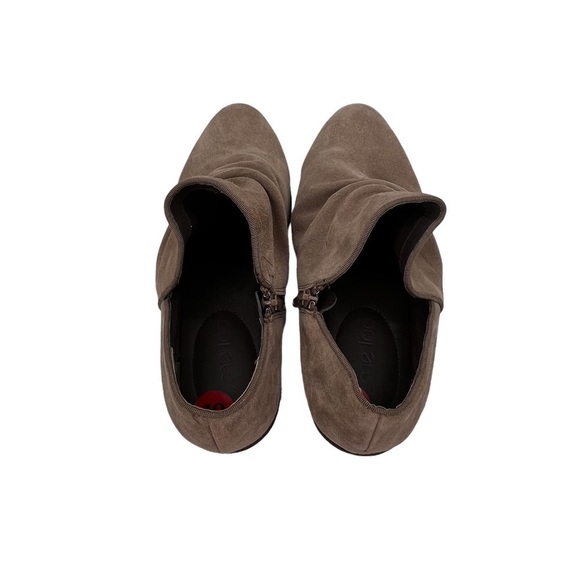 Me Too Brown Suede Zada Slip On Almond Toe Booties Size 10 Women's - Picture 5 of 9